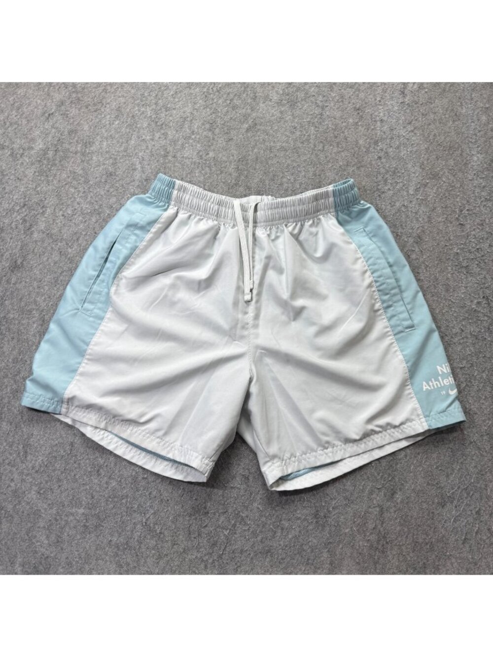 Nike Athletic Club Woven Shorts Men L Blue White 6" Lined FQ7656-025
